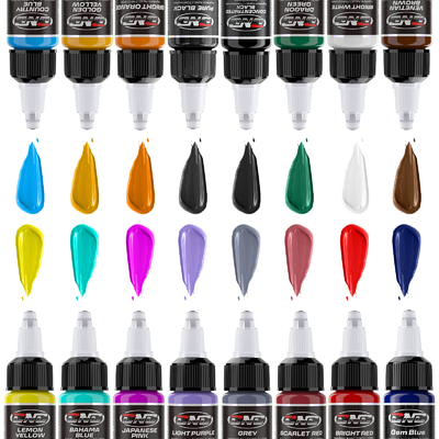 Beli Tinta Tato Tahan Air 1/2OZ Pigmen Tato Untuk Makeup Permanen pembuatan online