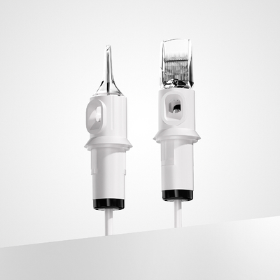 Beli Quelle White Tattoo Cartridge Needle 1RL 0.20mm 0.25mm 0.30mm 0.35mm OEM Tattoo Needle Cartridge untuk Dijual pembuatan online