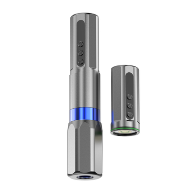 Pesawat Aluminium Tato Pen Digital Wireless Mesin Tato OEM Disesuaikan