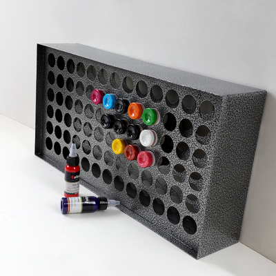 78 Lubang Tattoo Ink Wall Rack Portable Iron Ink Cabinet